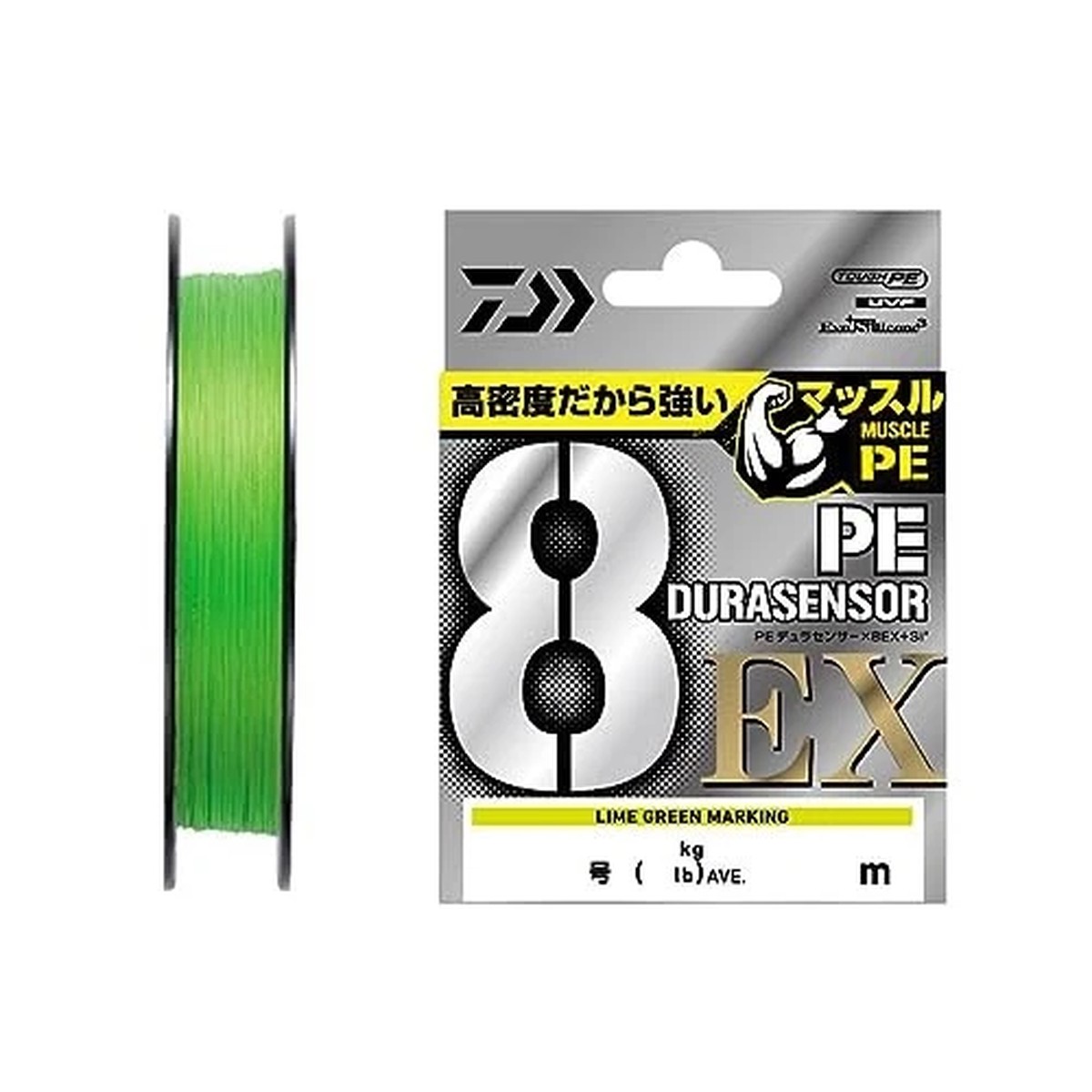 Daiwa (DAIWA) PE Line UVF PE DuraSensor X8EX+Si3 Lime Green M 0.6-200