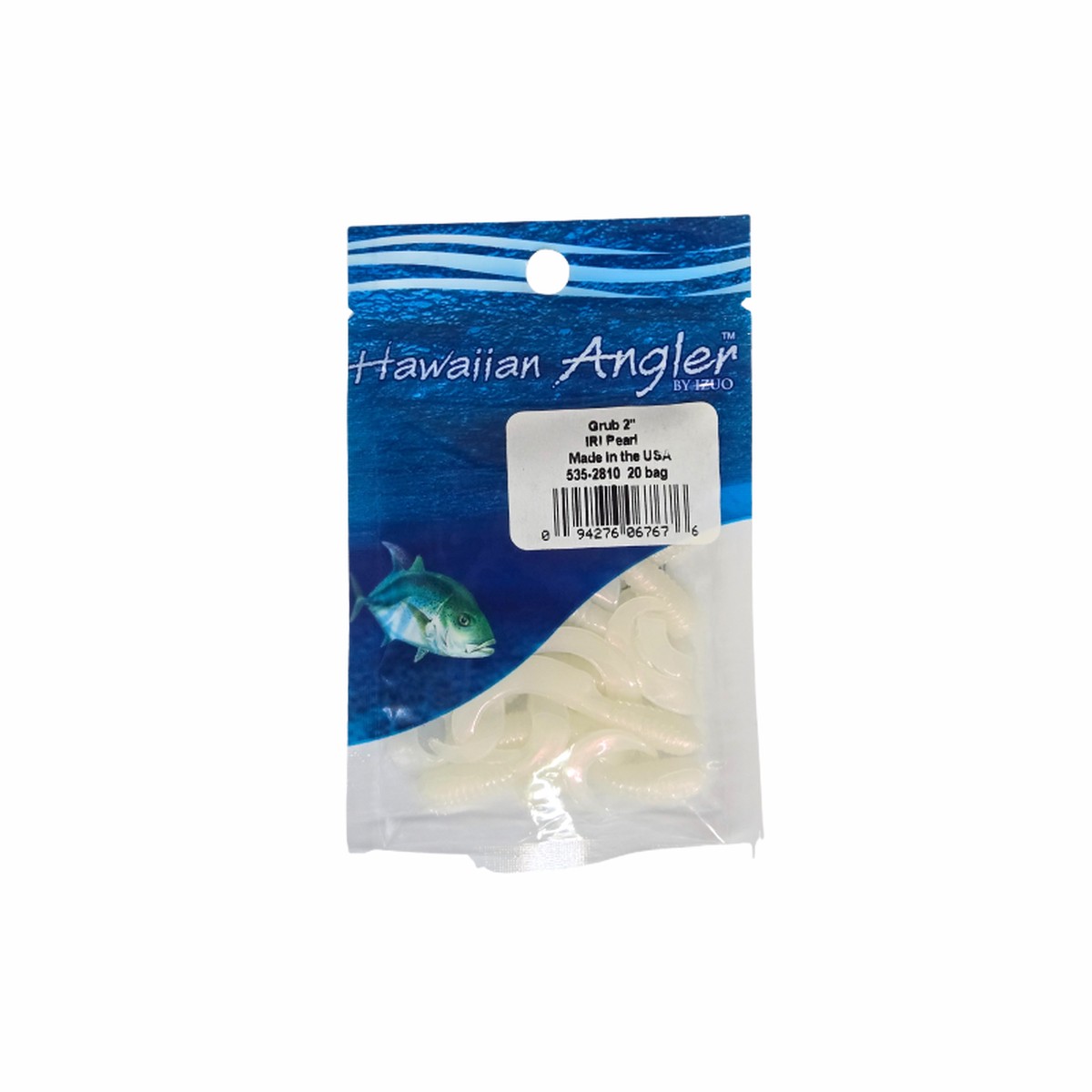 HAWAIIAN ANGLER GRUB – IRIDESCENT PEARL