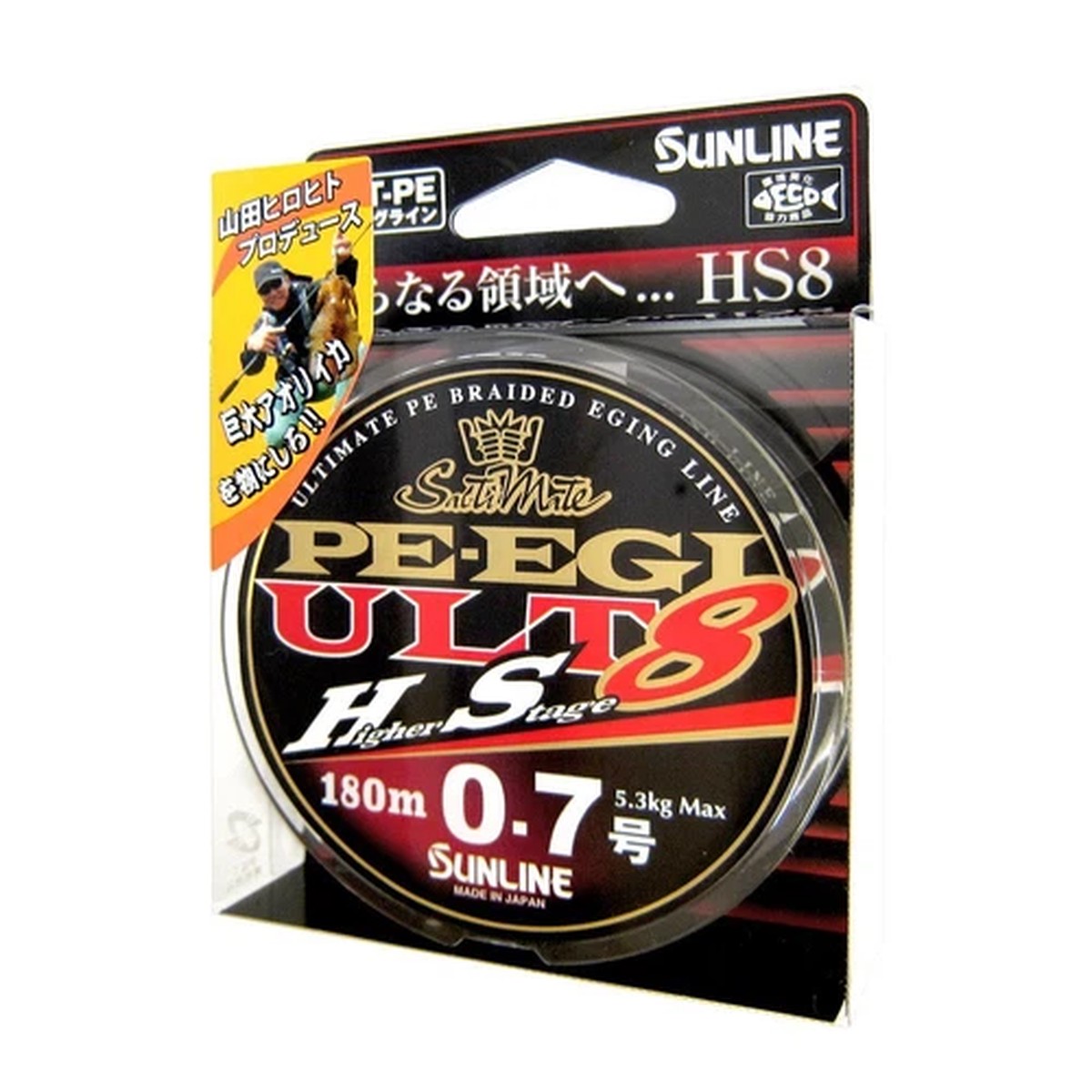 SUNLINE PE LINE Saltimate EGI ULT HS8 180m #0.7 5.3kg 8-piece Fishing Line NEW