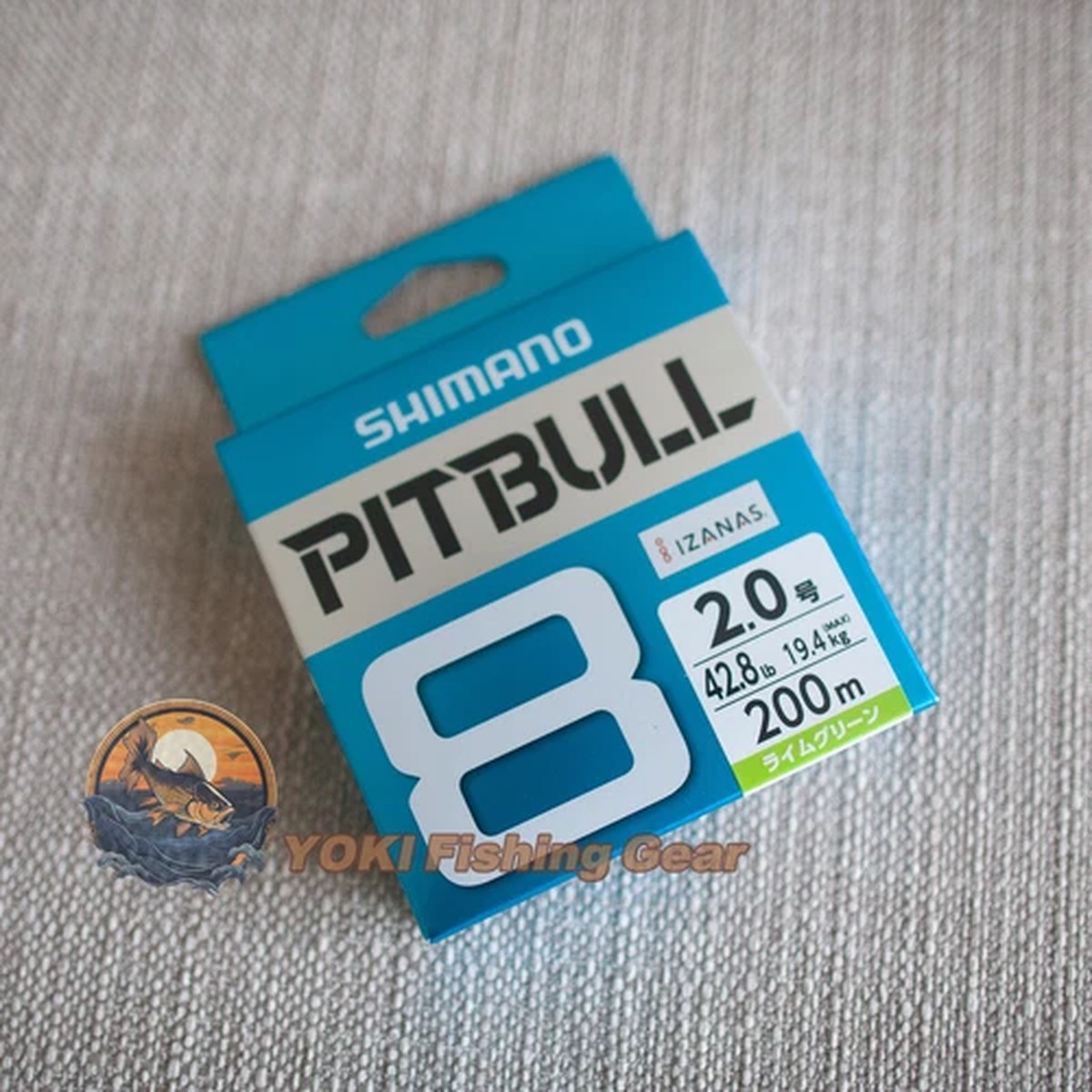 Watch Our Product Video-SHIMANO PITBULL 8 Braided Line PE#2.0-200m Lime Green