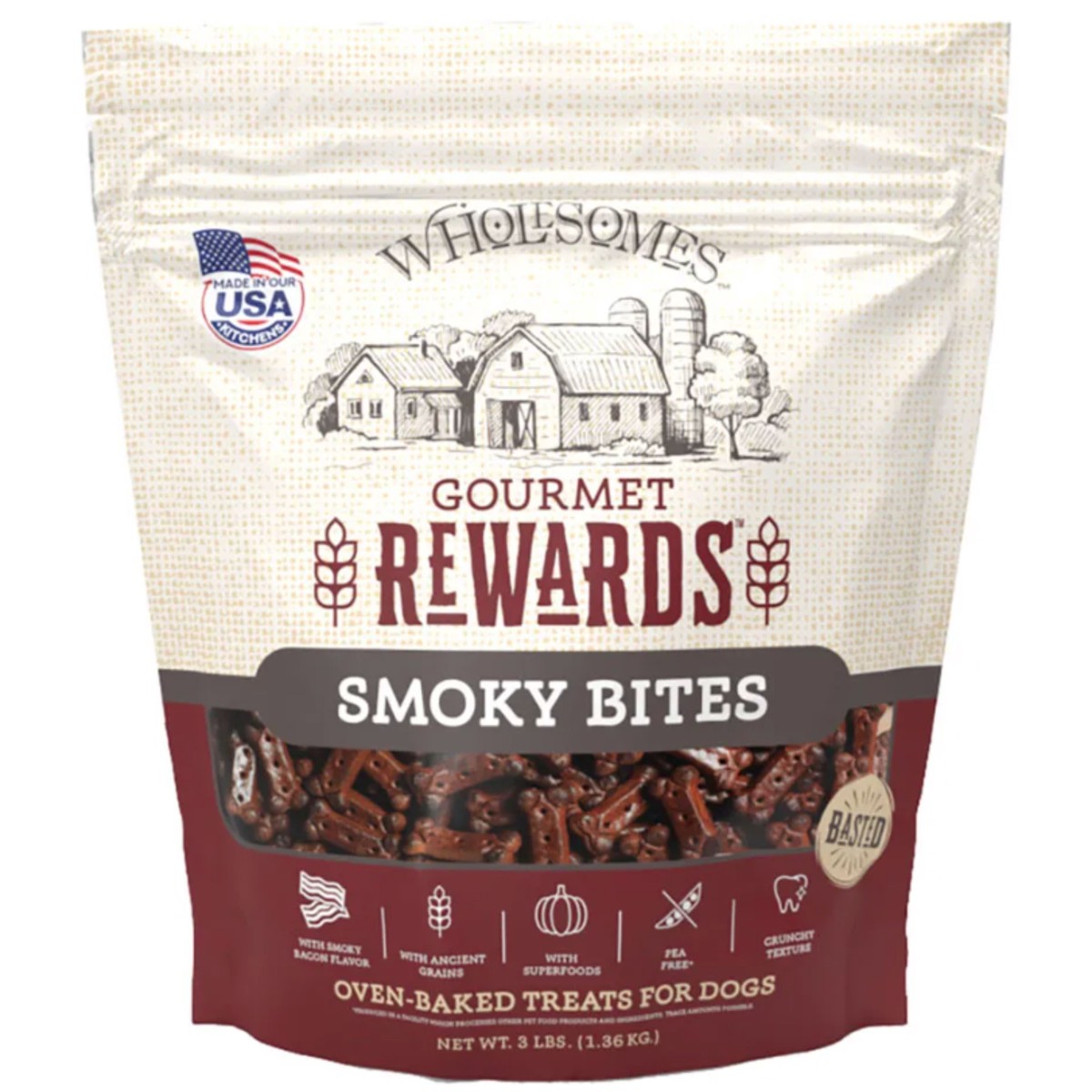 Wholesome Rewards Smoky Bites Biscuit 3lb