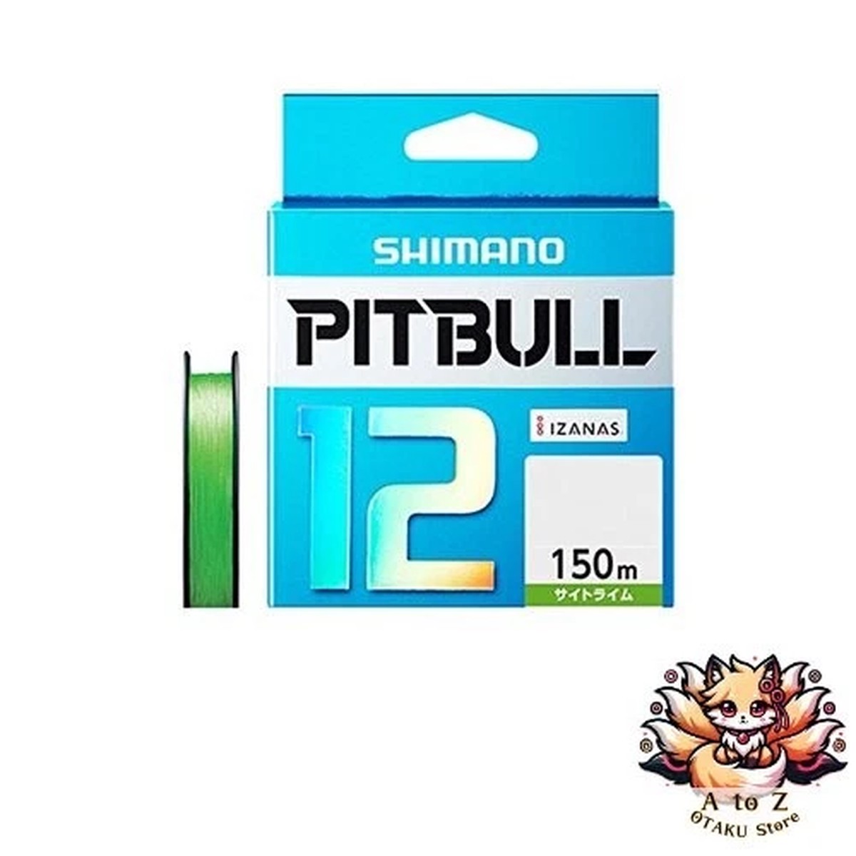 NEW Shimano Pitbull PE Line 12-strand braid 150m 1.2 Sight Lime 28.4lb PL-M52R