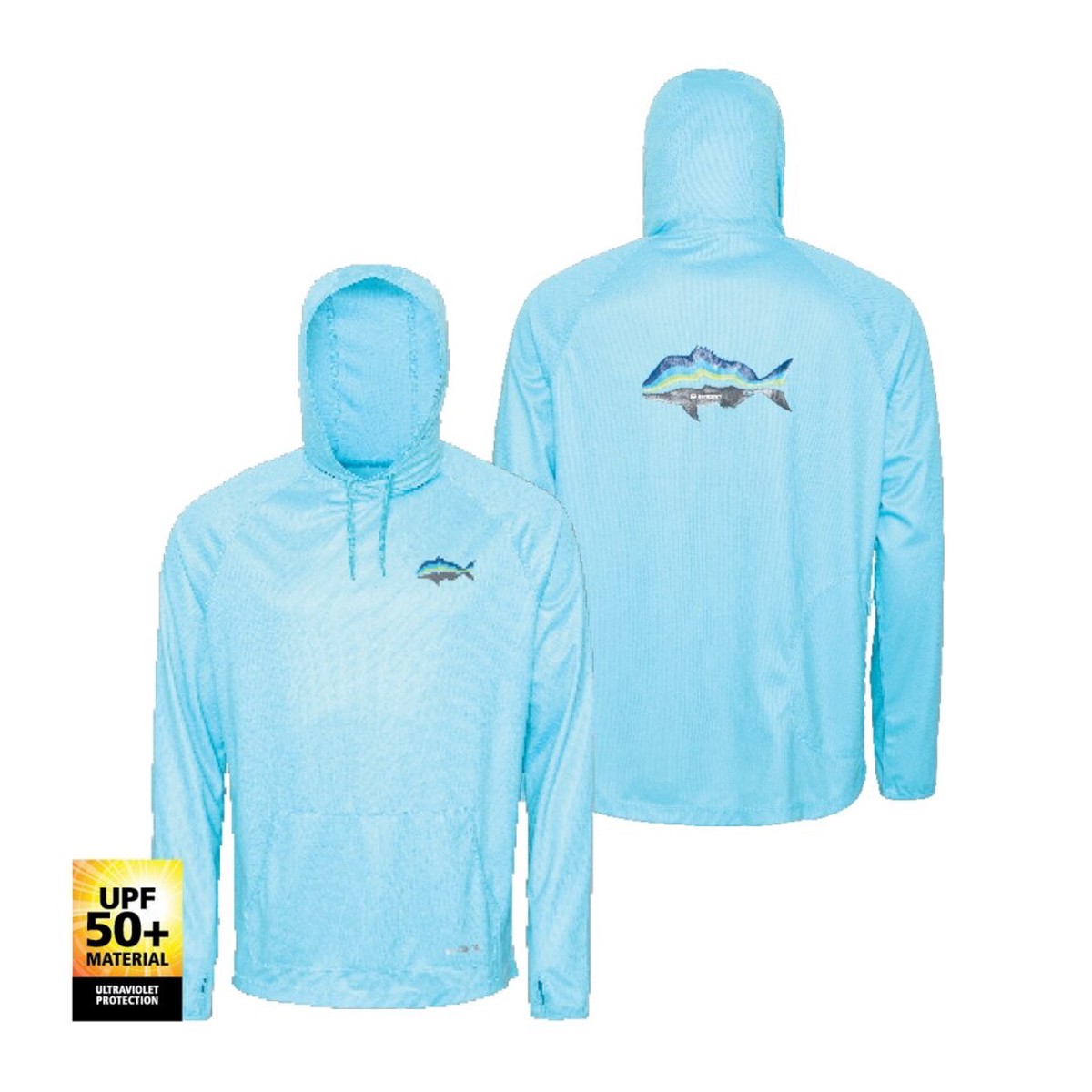 Shimano Blue Snapper Hooded Tech Tee