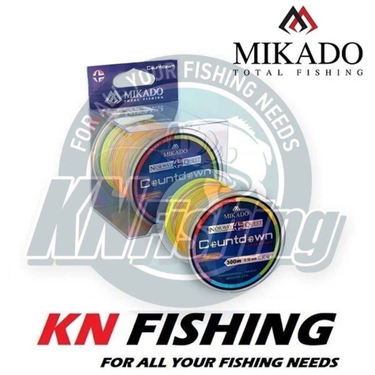 MIKADO NORWAY QUEST Multicolor Braided Line 300m 0.16mm – 0.18mm Japan