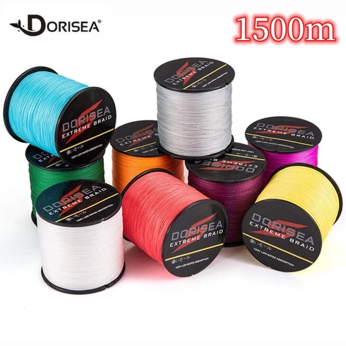1500m/1640Yards 6lb-300lb DORISEA PE Dynema Extreme PE Braided Fishing Line