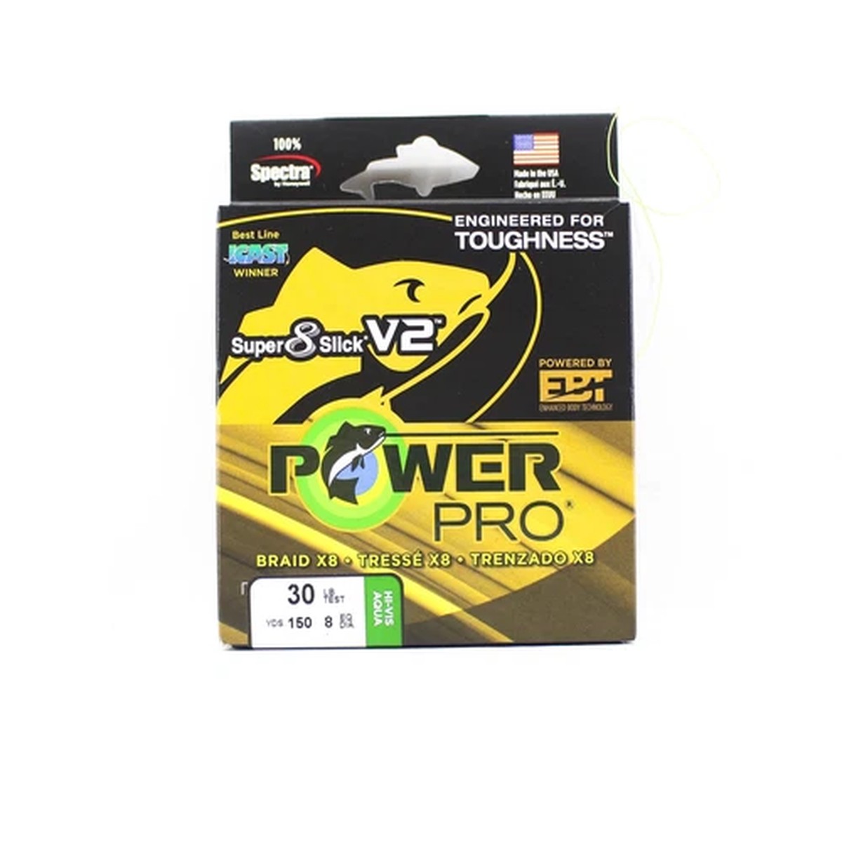 Power Pro Super 8 Slick Version 2 Spectra Line 30lb by 150yds Aqua (8172)