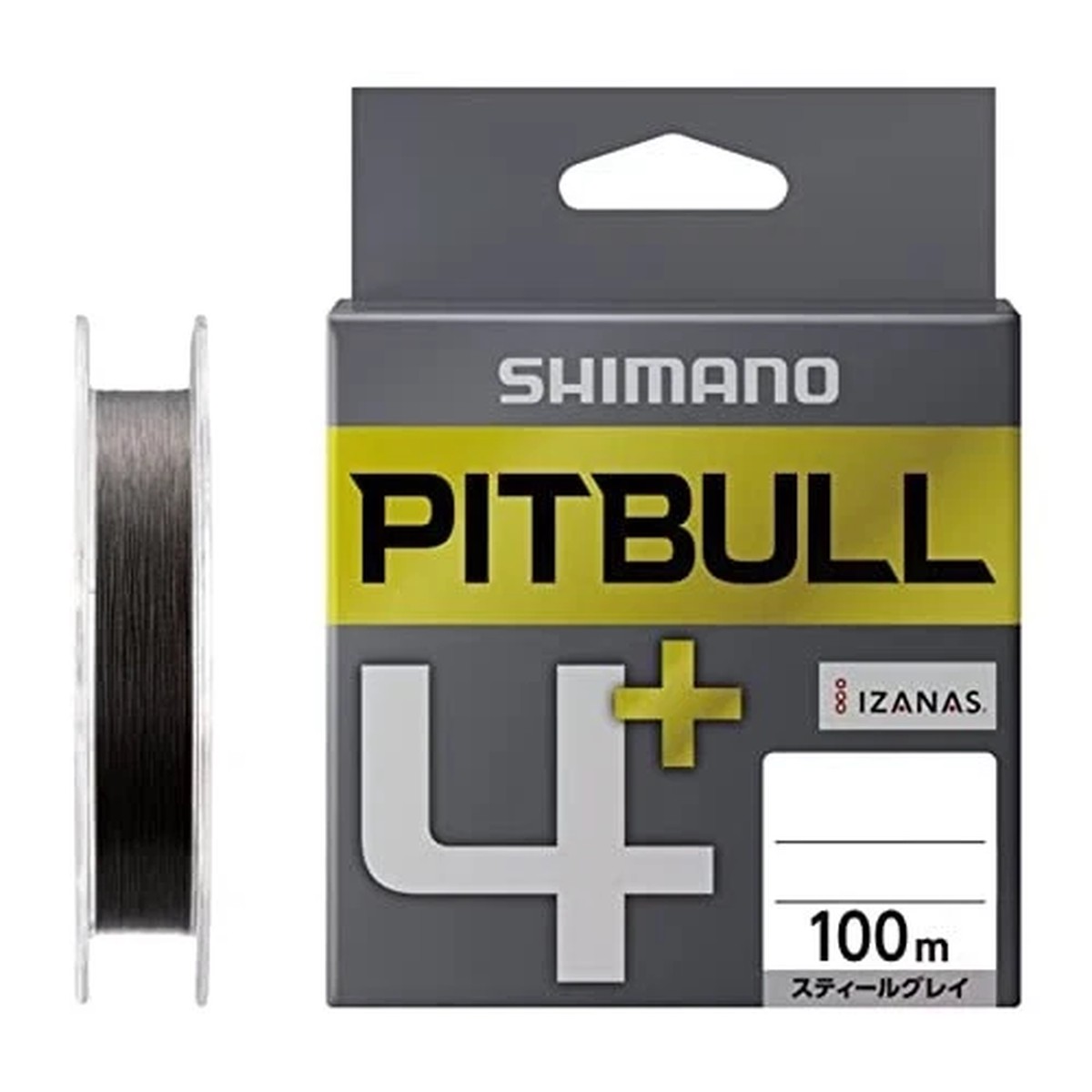 Shimano Pitbull 4+ Steel Gray Fishing Line 100m 0.20mm 5.6lb New