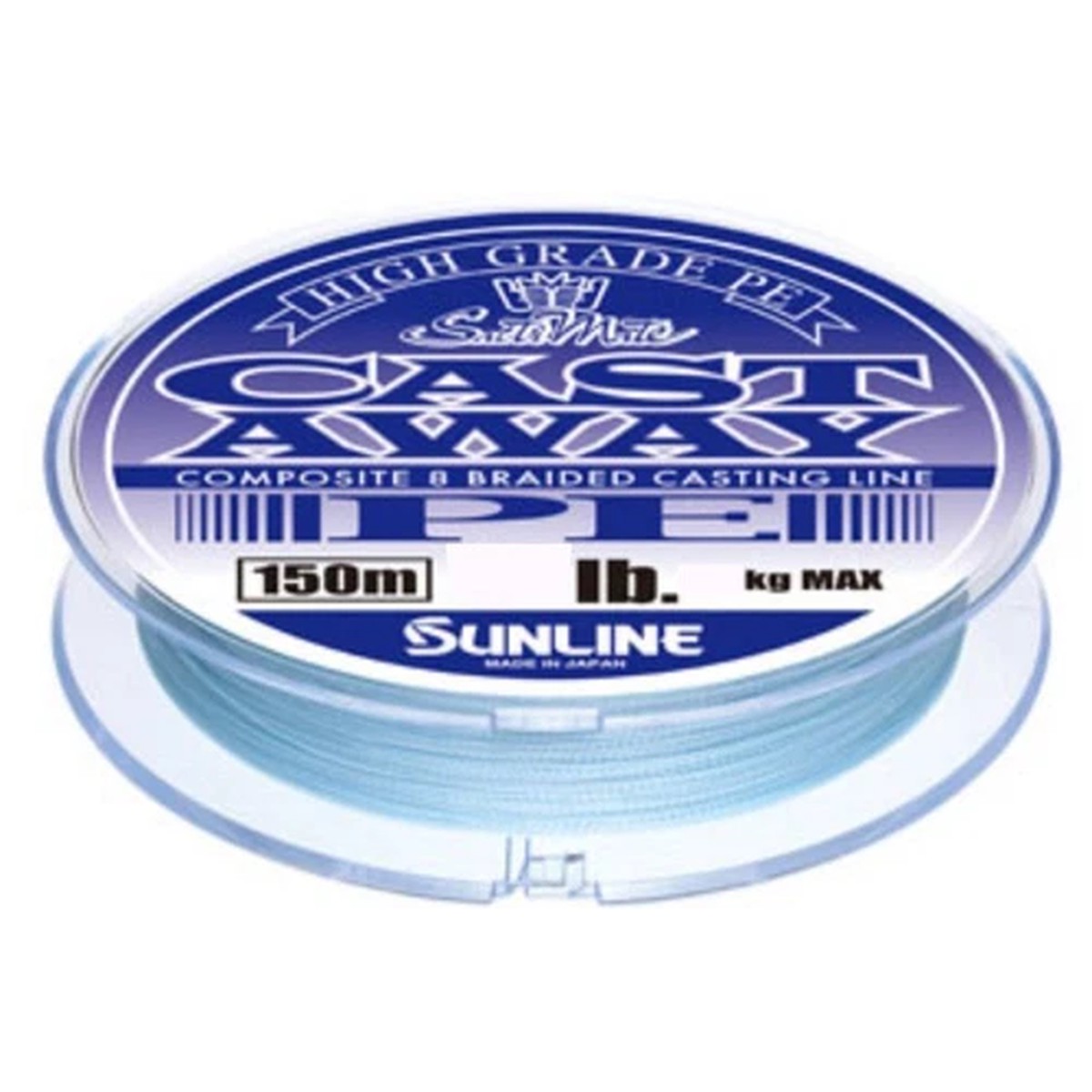 SUNLINE PE Line Saltimate Cast Away 150m 10lb Pearl Blue Fishing Line 29611 NEW