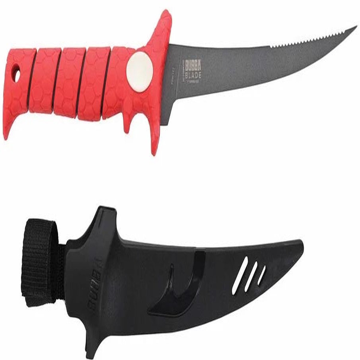 Bubba Tapered Flex Serrated Back Fillet Knife – 7 Inch