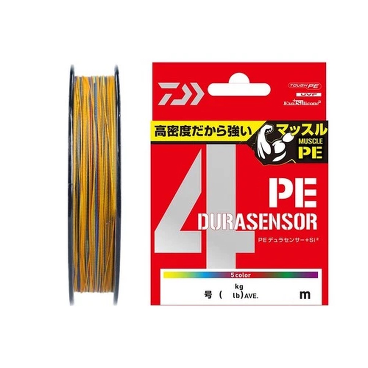 Daiwa UVF PE DURASENSORx4+Si2 #0.8 14lb 300m Fishing Line Multicolor Muscle PE