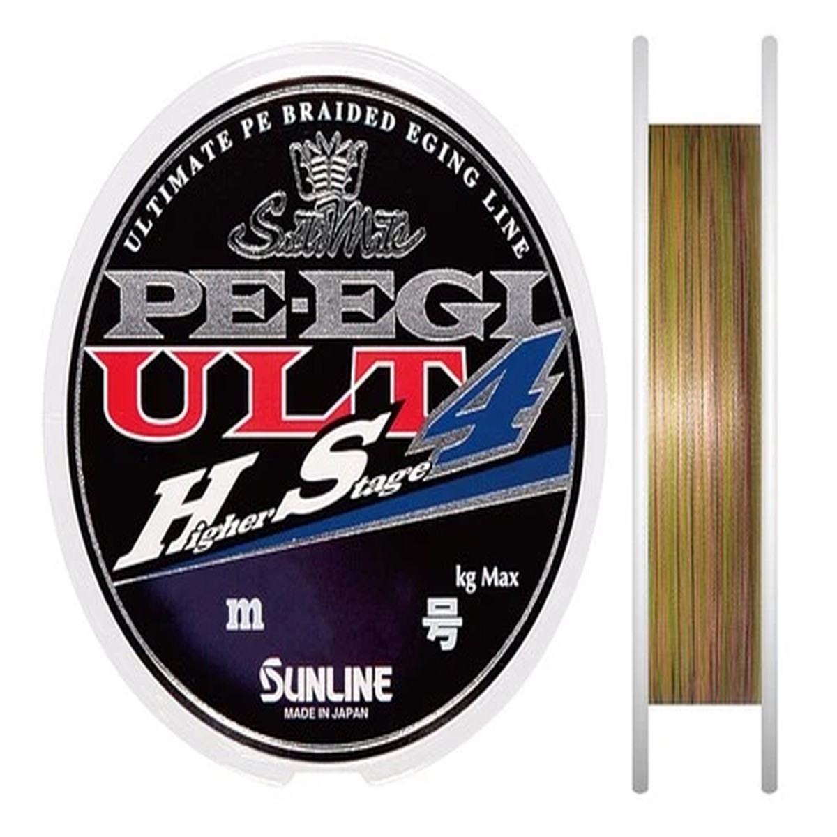 SUNLINE SaltiMate PE EGI ULT HS4 Braided Fishing Line 240m No.0.7 Multi Color
