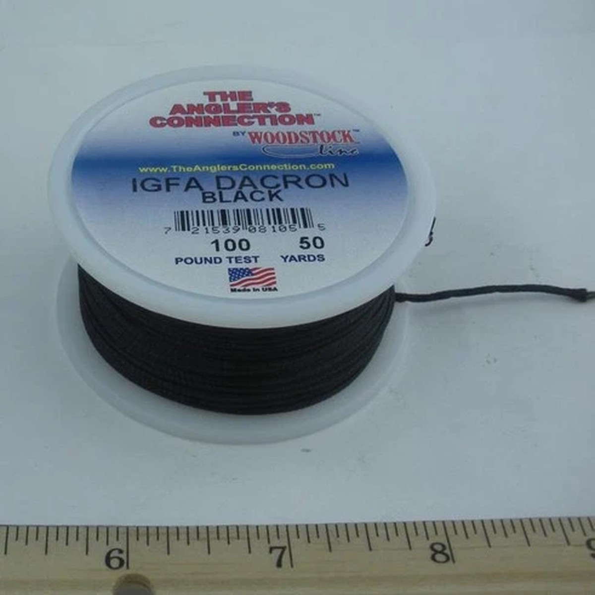 Woodstock Braided IGFA Black Dacron Line 100 Lb. Test 50 Yd. Spool