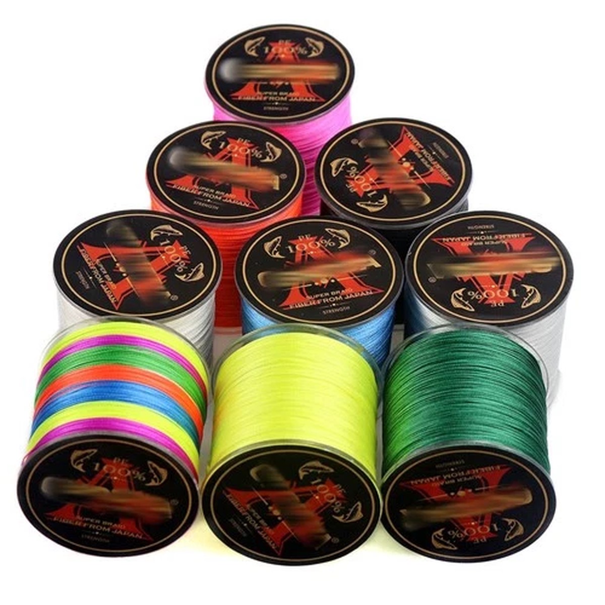 4 Strands 500M Fishing Line Super Strong Dynema Braided Fishing Line 10LB-100LB