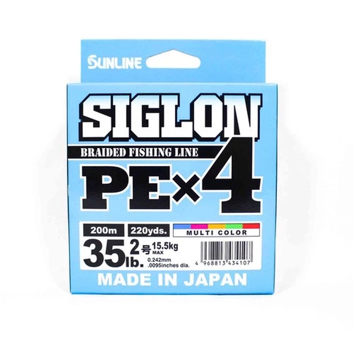 Sunline P.E Line X4 Siglon 200M P.E 2 35LB Multi (4107)