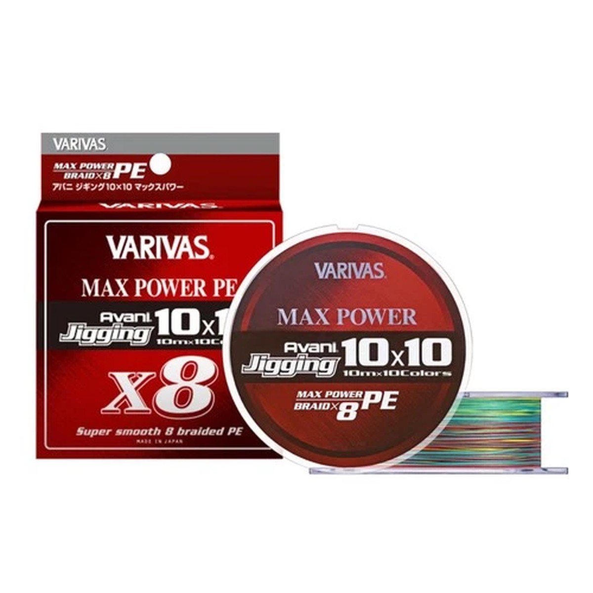 VARIVAS Avani Jigging 10×10 Max Power PE X8 8-strand braided PE line, 400m, #4.