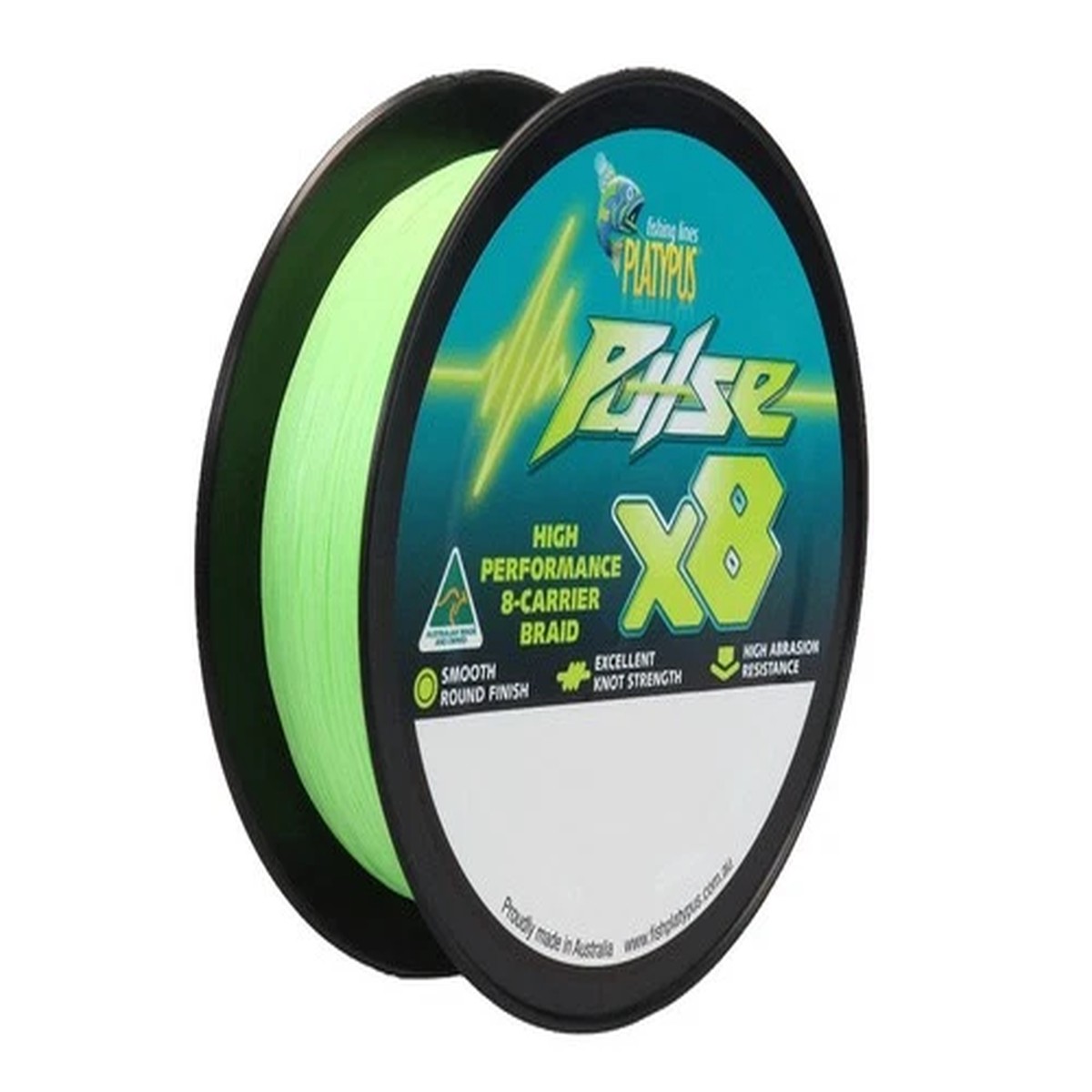 Platypus Pulse X8 Braid Green 150M 6lb to 80lb Australian Made Fishing Line